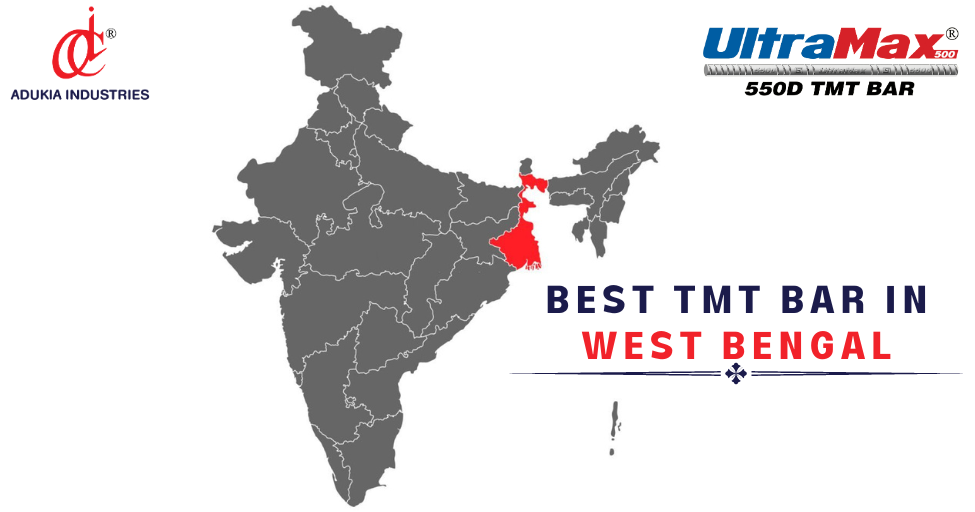 Map of India | Best TMT Bar in West Bengal
