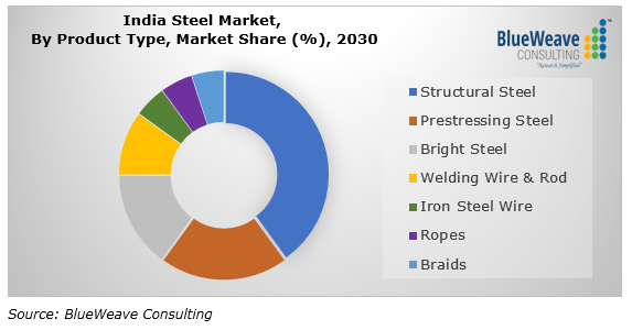 India Steel Market share