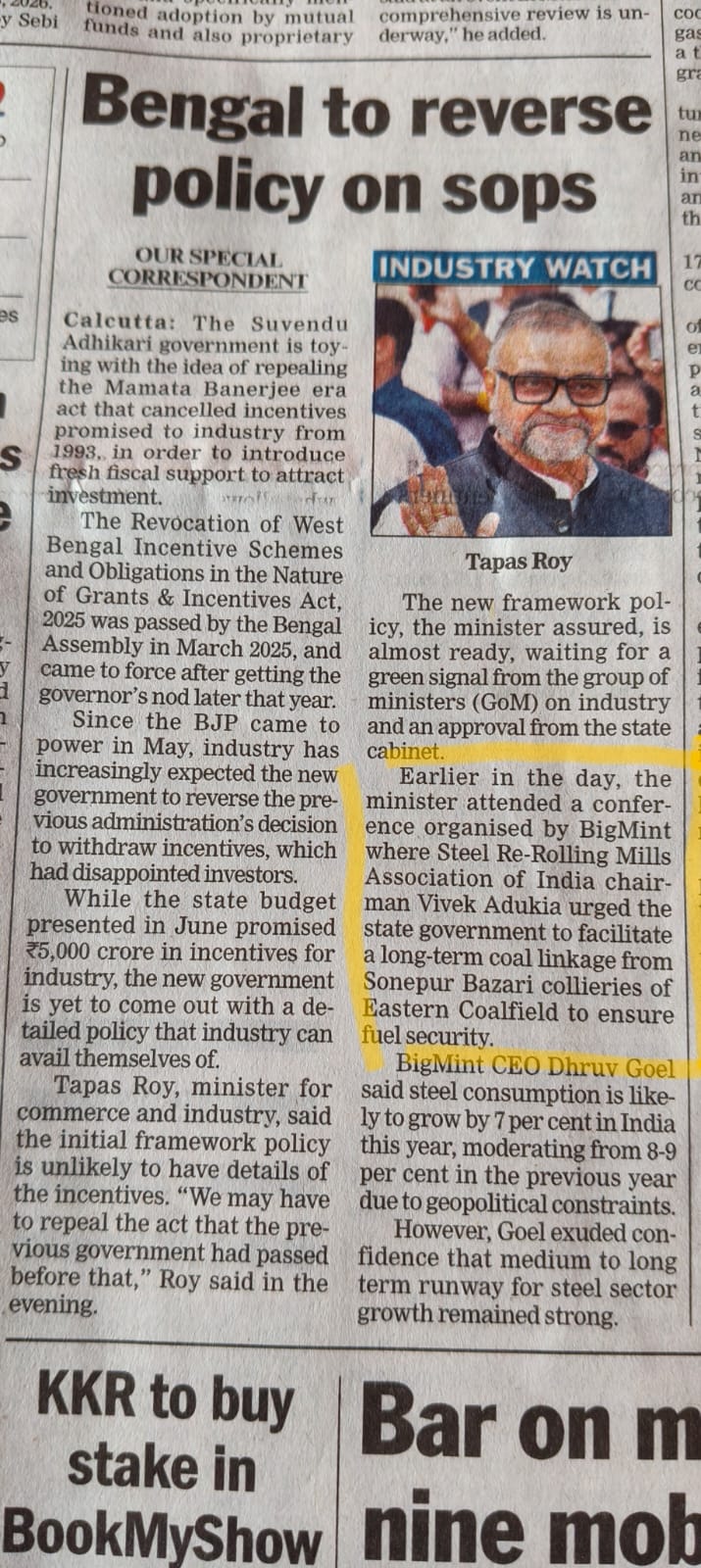 Bengal to reverse policy on sops